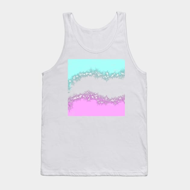 Pink blue watercolor glitter sparkle art Tank Top by Artistic_st